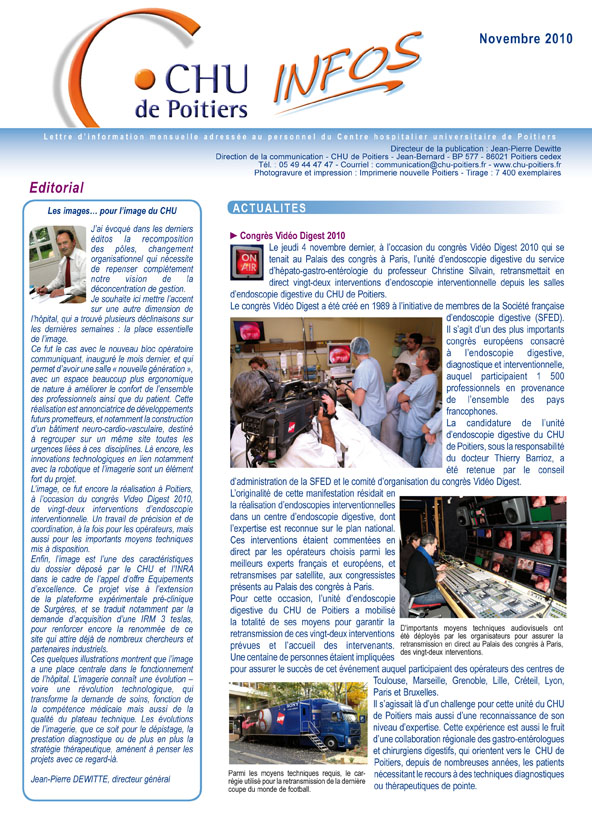 Page 1 CHU infos nov 2010