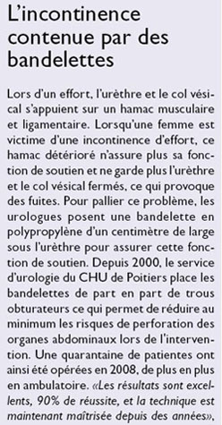 Article incontinence
